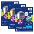 Ucreate Art1st® Watercolor Paper, Gold Frame, 9 x 12, PK90 P4926